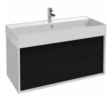 Тумба под раковину Jacob Delafon Vivienne 100 EB1585-N18-S14 подвесная Черный сатин Белый