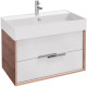 Приобрести Тумба под раковину Jacob Delafon Vivienne 80 EB1667-E75-J5 подвесная Белая глянцевая Дуб давос натуральный в магазине сантехники Santeh-Crystal.ru