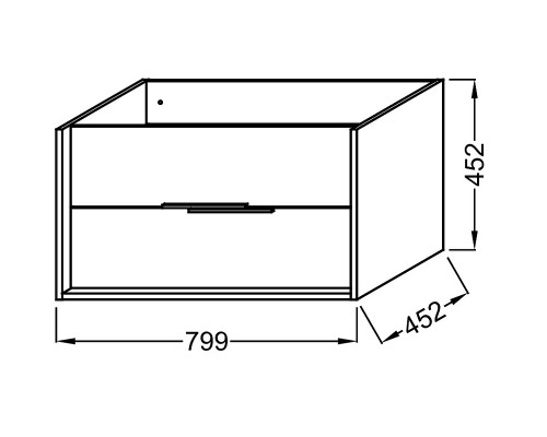 Приобрести Тумба под раковину Jacob Delafon Vivienne 80 EB1667-E75-J5 подвесная Белая глянцевая Дуб давос натуральный в магазине сантехники Santeh-Crystal.ru