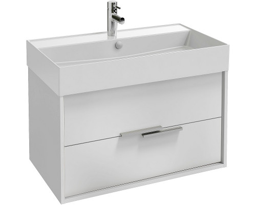 Приобрести Тумба под раковину Jacob Delafon Vivienne 80 EB1667-J5-J5 подвесная Белая глянцевая в магазине сантехники Santeh-Crystal.ru