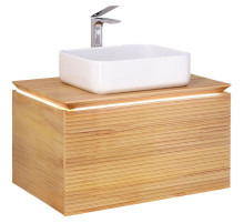 Тумба под раковину Jorno Karat 80 Kar.01.80/P/BuL подвесная Бук светлый