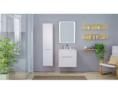 Santeh-Crystal.ru: Зеркало Jorno Modul 65 Mоl.02.60/W с подсветкой с сенсорным выключателем Приобрести Зеркало Jorno Modul 65 Mоl.02.60/W с подсветкой с сенсорным выключателем в магазине сантехники Santeh-Crystal.ru