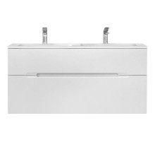 Тумба под раковину Jorno Modul 120 Mоl.01.122/P/W подвесная Белый глянец