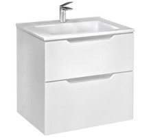 Тумба под раковину Jorno Slide 65 Sli.01.65/P/W подвесная Белая