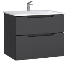 Тумба под раковину Jorno Slide 75 Sli.01.75/P/A подвесная Антрацит
