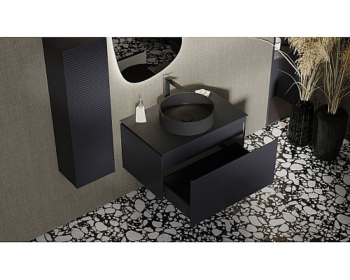 Santeh-Crystal.ru: Тумба под раковину Jorno Stone 80 Stn.01.80/P/A/JR подвесная Антрацит Купить Тумба под раковину Jorno Stone 80 Stn.01.80/P/A/JR подвесная Антрацит в магазине сантехники Santeh-Crystal.ru