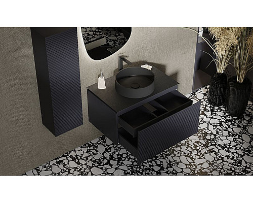 Santeh-Crystal.ru: Тумба под раковину Jorno Stone 80 Stn.01.80/P/A/JR подвесная Антрацит Купить Тумба под раковину Jorno Stone 80 Stn.01.80/P/A/JR подвесная Антрацит в магазине сантехники Santeh-Crystal.ru