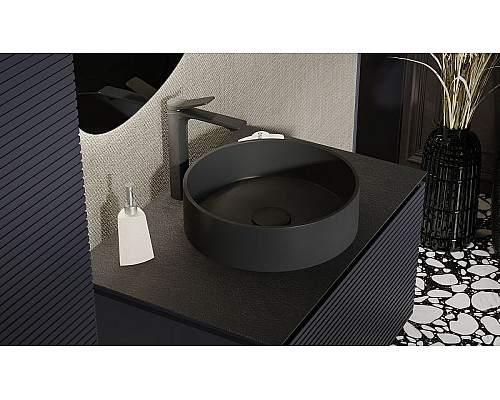 Santeh-Crystal.ru: Тумба под раковину Jorno Stone 80 Stn.01.80/P/A/JR подвесная Антрацит Купить Тумба под раковину Jorno Stone 80 Stn.01.80/P/A/JR подвесная Антрацит в магазине сантехники Santeh-Crystal.ru