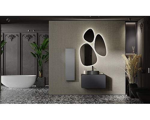 Santeh-Crystal.ru: Тумба под раковину Jorno Stone 80 Stn.01.80/P/A/JR подвесная Антрацит Купить Тумба под раковину Jorno Stone 80 Stn.01.80/P/A/JR подвесная Антрацит в магазине сантехники Santeh-Crystal.ru