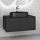 Заказать Тумба под раковину Jorno Stone 100 Stn.01.100/P/A/JR подвесная Антрацит в магазине сантехники Santeh-Crystal.ru