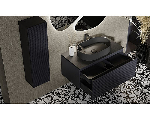Santeh-Crystal.ru: Тумба под раковину Jorno Stone 100 Stn.01.100/P/A/JR подвесная Антрацит Заказать Тумба под раковину Jorno Stone 100 Stn.01.100/P/A/JR подвесная Антрацит в магазине сантехники Santeh-Crystal.ru