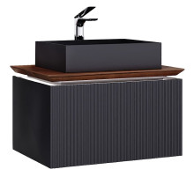 Тумба под раковину Jorno Strong 80 Str.01.80/P/A подвесная Антрацит