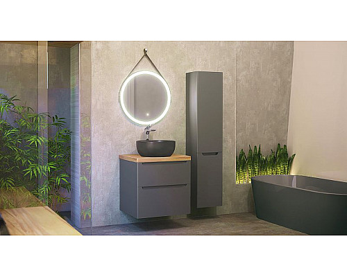 Santeh-Crystal.ru: Шкаф пенал Jorno Wood 33 Wood.04.150/P/GR подвесной Серый Приобрести Шкаф пенал Jorno Wood 33 Wood.04.150/P/GR подвесной Серый в магазине сантехники Santeh-Crystal.ru