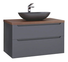 Тумба под раковину Jorno Wood 100 wood.01.100/P/GR подвесная Серая
