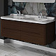 Купить Тумба под раковину Kerasan Waldorf 144 925446 подвесная Noce в магазине сантехники Santeh-Crystal.ru