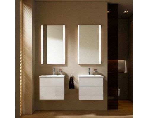 Купить Зеркало Keuco Royal Reflex New 50 14296 001500 с подсветкой Белое в магазине сантехники Santeh-Crystal.ru