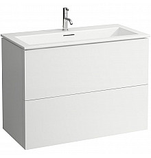 Тумба с раковиной Laufen Kartell 100 8.6033.7.640.104.1 подвесная Белая