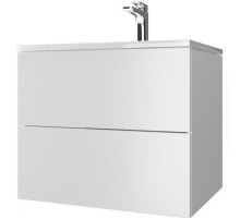 Тумба с раковиной Marka One Elena 60П У96879 подвесная Белый глянец