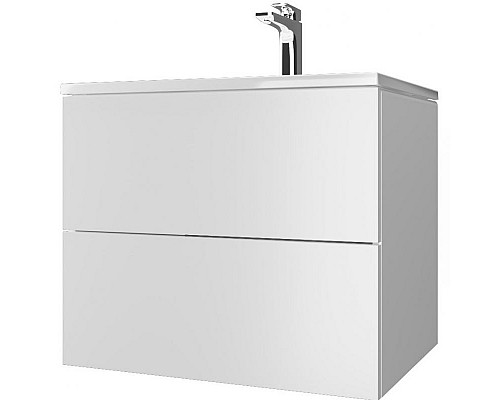 Приобрести Тумба с раковиной Marka One Elena 60П У96879 подвесная Белый глянец в магазине сантехники Santeh-Crystal.ru