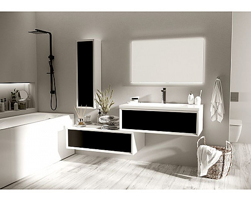 Купить Шкаф пенал Marka One Milacco 30П L У73205 Classic Black в магазине сантехники Santeh-Crystal.ru