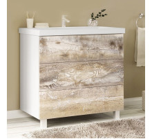 Тумба под раковину Marka One Mix 80Н Push Бетон