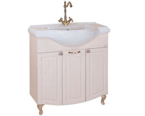 Купить Тумба под раковину Onika Арно Классик 80 Белое дерево в магазине сантехники Santeh-Crystal.ru