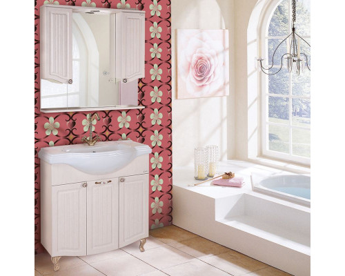 Купить Тумба под раковину Onika Арно Классик 80 Белое дерево в магазине сантехники Santeh-Crystal.ru