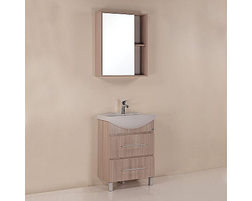 Заказать Зеркальный шкаф Onika Дельта 60.00 206060 Ясень шимо светлый в магазине сантехники Santeh-Crystal.ru