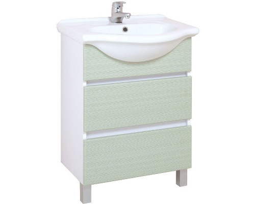 Купить Тумба под раковину Onika Элита 60.13 106121 Олива Белая в магазине сантехники Santeh-Crystal.ru