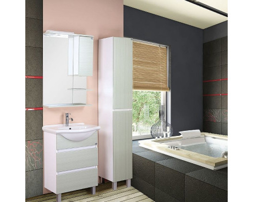 Купить Тумба под раковину Onika Элита 60.13 106121 Олива Белая в магазине сантехники Santeh-Crystal.ru