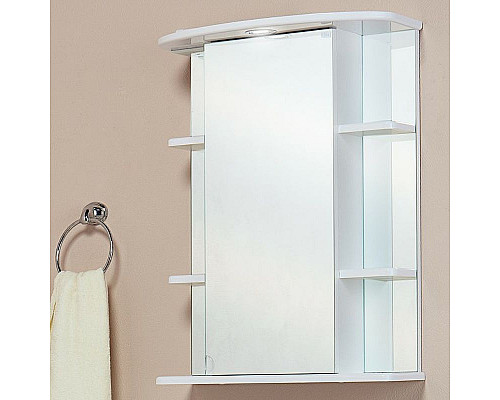 Купить Зеркальный шкаф Onika Глория 55.01 L 205504 с подсветкой Белый в магазине сантехники Santeh-Crystal.ru