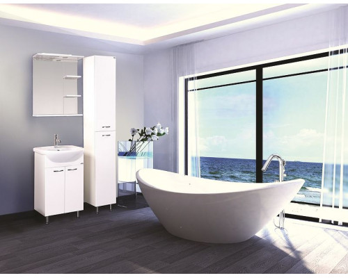 Заказать Зеркало Onika Коралл 60.01 206001 с подсветкой Белое в магазине сантехники Santeh-Crystal.ru