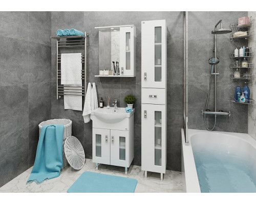 Купить Шкаф пенал Onika Кристалл 30.18 403050 Белый в магазине сантехники Santeh-Crystal.ru