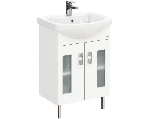 Приобрести Тумба под раковину Onika Кристалл 55.18 105555 Белая в магазине сантехники Santeh-Crystal.ru