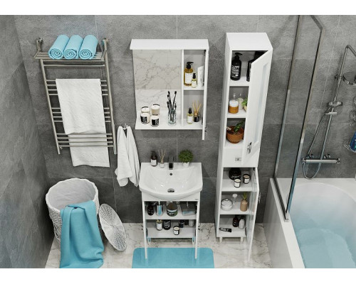 Приобрести Тумба под раковину Onika Кристалл 55.18 105555 Белая в магазине сантехники Santeh-Crystal.ru