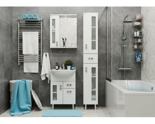 Приобрести Тумба под раковину Onika Кристалл 55.182 105551 Белая в магазине сантехники Santeh-Crystal.ru