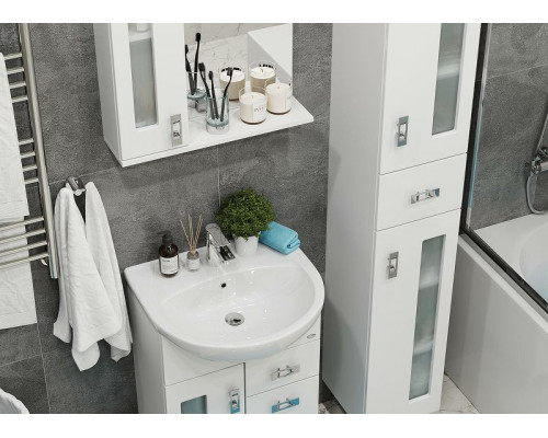 Приобрести Тумба под раковину Onika Кристалл 55.182 105551 Белая в магазине сантехники Santeh-Crystal.ru