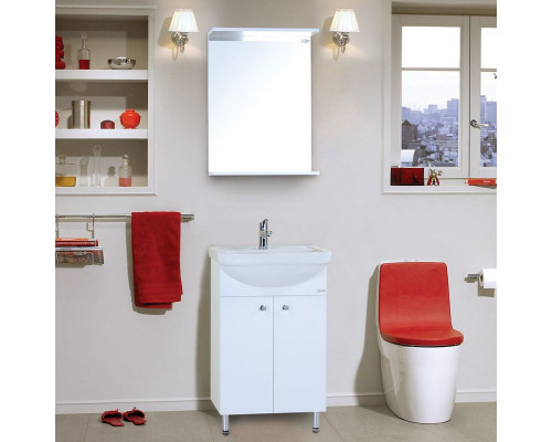 Приобрести Тумба под раковину Onika Крит 52 Белая в магазине сантехники Santeh-Crystal.ru