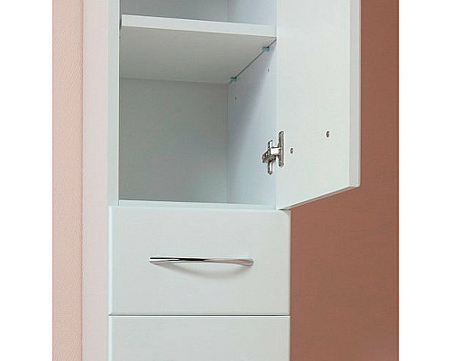 Заказать Шкаф пенал Onika Модерн 40.17 R 404010 с бельевой корзиной Белый в магазине сантехники Santeh-Crystal.ru