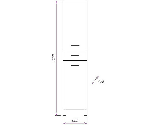 Заказать Шкаф пенал Onika Модерн 40.17 R 404010 с бельевой корзиной Белый в магазине сантехники Santeh-Crystal.ru
