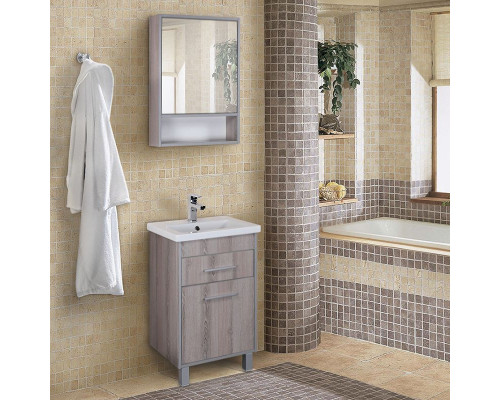 Приобрести Тумба под раковину Onika Натали 50 Ясень шимо светлый в магазине сантехники Santeh-Crystal.ru