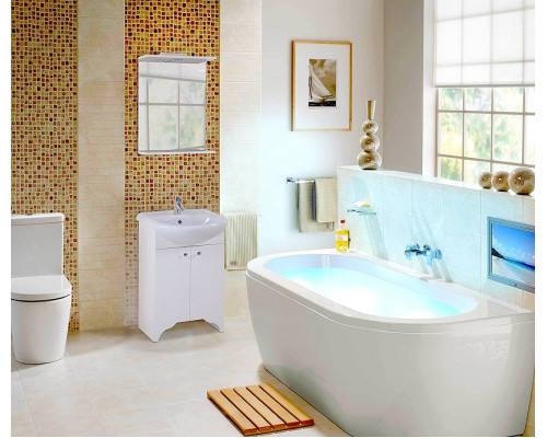 Заказать Тумба под раковину Onika Омега 50.10 105015 Белая в магазине сантехники Santeh-Crystal.ru