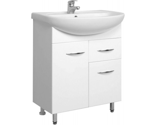 Заказать Тумба под раковину Onika Стелла 65 с ящиком Белая в магазине сантехники Santeh-Crystal.ru
