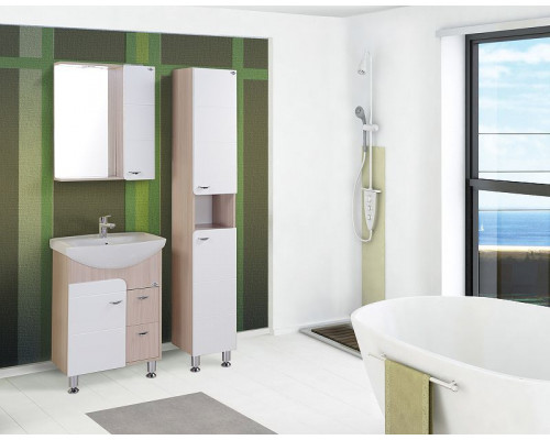 Приобрести Шкаф пенал Onika Стиль 30.10 403048 Белый Ясень шимо светлый в магазине сантехники Santeh-Crystal.ru