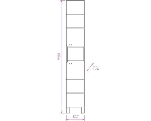 Приобрести Шкаф пенал Onika Стиль 30.10 403048 Белый Ясень шимо светлый в магазине сантехники Santeh-Crystal.ru