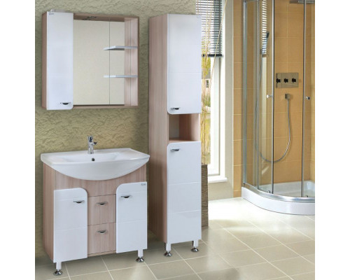 Заказать Тумба под раковину Onika Стиль 75 Светлый ясень Белый в магазине сантехники Santeh-Crystal.ru