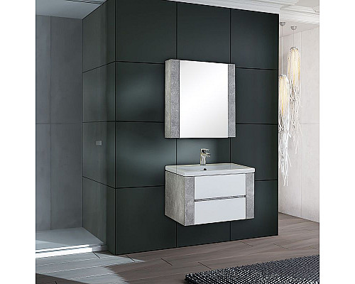 Купить Зеркальный шкаф Onika Стоун 70.00 207033 Светлый бетон в магазине сантехники Santeh-Crystal.ru