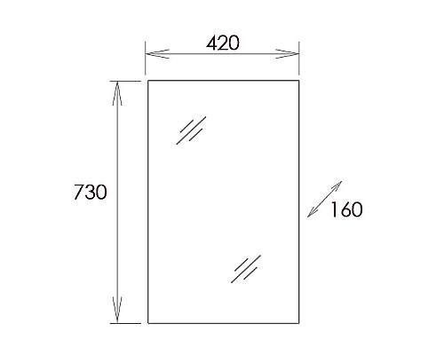 Приобрести Зеркальный шкаф Onika Венеция 42.00 204201 Белое в магазине сантехники Santeh-Crystal.ru