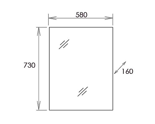 Заказать Зеркальный шкаф Onika Венеция 58.00 205843 Белое в магазине сантехники Santeh-Crystal.ru