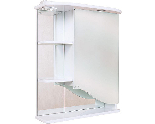 Приобрести Зеркальный шкаф Onika Виола 60.01 R 206004 с подсветкой Белый в магазине сантехники Santeh-Crystal.ru